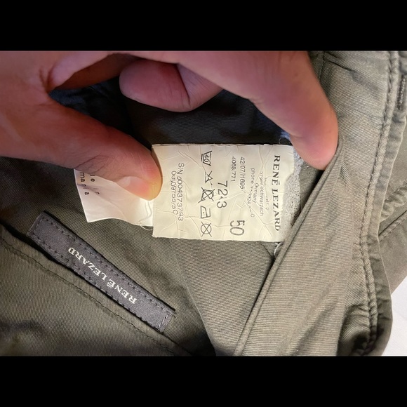 Rene lézard kaki pant size 37 “ waist 42” long - Picture 3 of 6